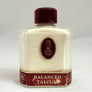 Vintage Full HIS Balanced Talcum The House for Men Inc 1 1/2 Ounces USA